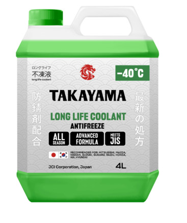 Антифриз TAKAYAMA Long Life Coolant Green -40 4л