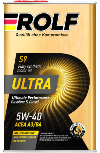 ROLF Ultra 5W-40 A3/B4 SP 1л металл