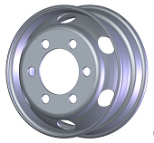Колесо дисковое SRW(TOPU) 6.00x17.5 6x222,25 ET127 D164 T11 Silver (для Hyundai, Isuzu)